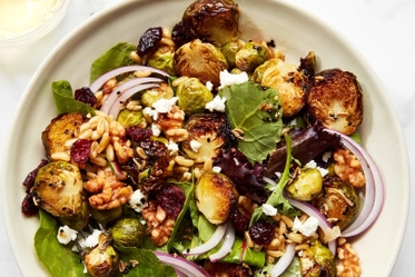 Air Fried Brussels Sprouts with Maple