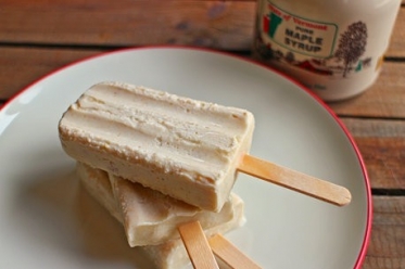 Maple Peanut Butter Coconut Popsicles