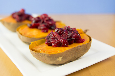 Maple-Cranberry Sweet Potatoes